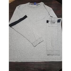 Original B.U.M. Athletic Pullover Pocket Sleeve 2XLT Gray Mens Sweatshirt